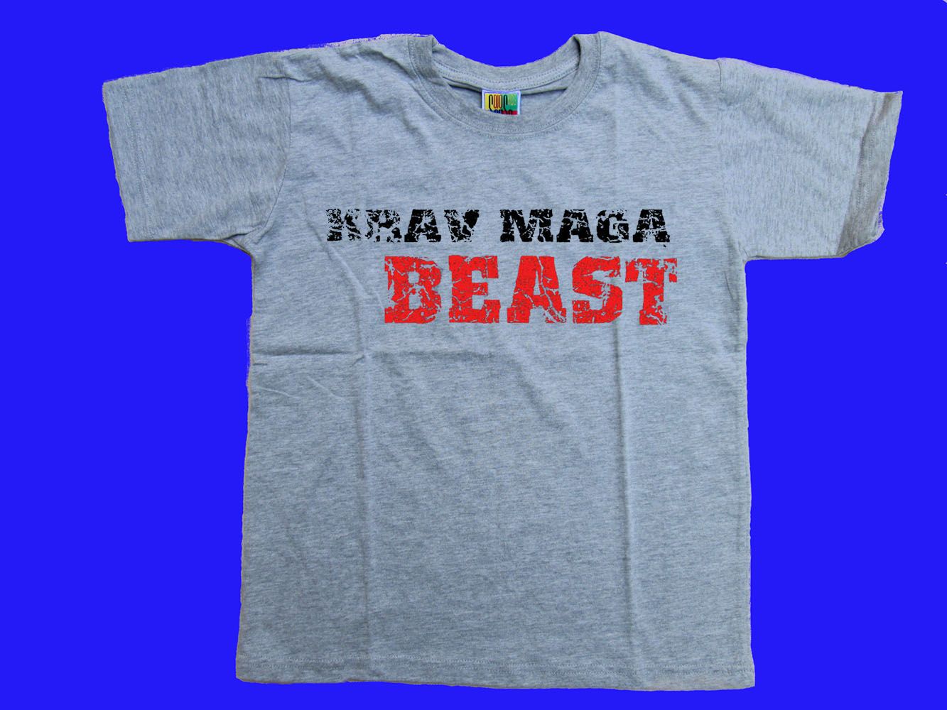 Krav maga Beast close combat children sizes gray t-shirt